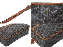 Load image into Gallery viewer, GOYARD ゴヤール カップヴェールPM ショルダーバッグ CAPVE2PMLTY01CL01P ブラウン PVC レザー シルバー金具 中古 4c075456