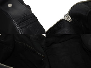 BALENCIAGA バレンシアガ Classic Weekender クラシックウィークエンダー 2WAY バック ブラック ラムスキン 433614 美品 中古 4c075458