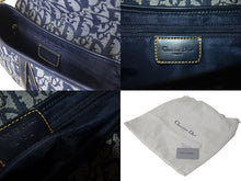 Load image into Gallery viewer, 極美品 Christian Dior クリスチャンディオール デニムトロッターサドルバッグ ネイビー ガリアーノ期 中古 4c075459