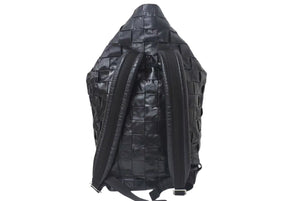BOTTEGA VENETA ボッテガヴェネタ カセット イントレチャート フォールドオーバー バックパック ブラック レザー 美品 中古 4c075460