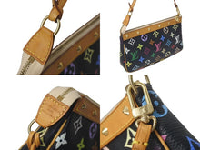 Load image into Gallery viewer, LOUIS VUITTON ルイヴィトン ポシェット アクセソワール アクセサリーポーチ M92648 モノグラムマルチ 村上隆 ブラック 美品 中古 4c075462