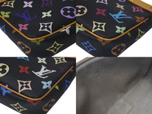 Load image into Gallery viewer, LOUIS VUITTON ルイヴィトン ポシェット アクセソワール アクセサリーポーチ M92648 モノグラムマルチ 村上隆 ブラック 美品 中古 4c075462