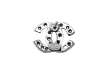 Load image into Gallery viewer, 極美品 CHANEL シャネル ピアス ラインストーン ココマーク イタリア製 メタル 03A シルバー金具 中古 4c075469