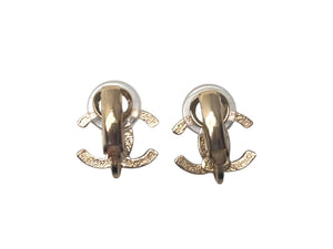 極美品 CHANEL シャネル イヤリング ココマーク アクセサリー A12P刻印 GP 1.5g ゴールド金具 中古 4c075482