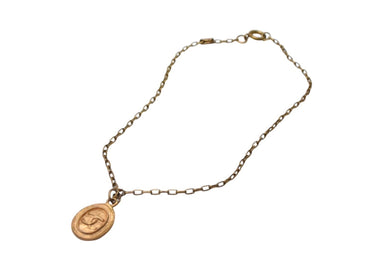 CHANEL シャネル ココマーク ネックレス オーバル ヴィンテージ アクセサリー フランス製 ゴールド 美品 中古 4c075489