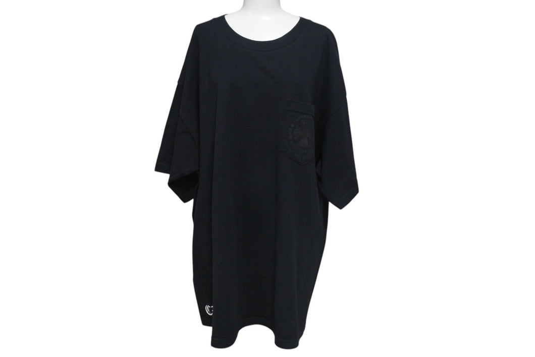 [USED/中古]CHROME HEARTS クロムハーツ 半袖Ｔシャツ CHROME HEARTS CH PLUS ポケットTシャツ ブラック コットン XXL Bランク 中古 4c075495