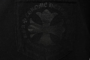 [USED/中古]CHROME HEARTS クロムハーツ 半袖Ｔシャツ CHROME HEARTS CH PLUS ポケットTシャツ ブラック コットン XXL Bランク 中古 4c075495
