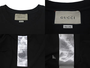 GUCCI グッチ ブレードプリント 半袖Tシャツ ブランドロゴ 565806 XJAZY コットン ブラック サイズXXXL 美品 中古 4c075497 