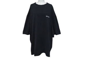 BALENCIAGA バレンシアガ 半袖Ｔシャツ DEFILE ロゴ 2020年 ブラック コットン サイズS 641614 美品 中古 4c075499