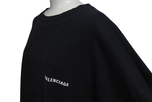 BALENCIAGA バレンシアガ 半袖Ｔシャツ DEFILE ロゴ 2020年 ブラック コットン サイズS 641614 美品 中古 4c075499