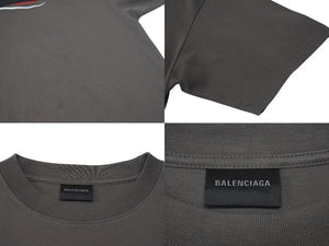 BALENCIAGA バレンシアガ GAFFER Tシャツ 23AW グレー コットン Lサイズ JP57 2022 02885 美品 中古 4c075500