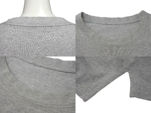 BALENCIAGA バレンシアガ 21AW ターニングロゴプリント 半袖Ｔシャツ グレー コットン サイズ4 675016 中古 4c075501