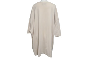 BALENCIAGA バレンシアガ HOTELS & RESORTS 刺繍Tシャツ ベージュ コットン サイズL 651795 美品 中古 4c075503