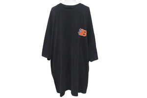 BALENCIAGA バレンシアガ Flame-B Logo フレイムB ロゴ 半袖Tシャツ 656978 サイズM 21SS ヴィンテージ加工 美品 中古 4c075505