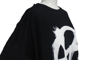 極美品 VETEMENTS ヴェトモン 21SS アナーキー ゴシック ロゴ 半袖Ｔシャツ ブラック コットン サイズS UE51TR640B 中古 4c075506 