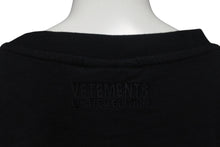 画像をギャラリービューアに読み込む, 極美品 VETEMENTS ヴェトモン 21SS アナーキー ゴシック ロゴ 半袖Ｔシャツ ブラック コットン サイズS UE51TR640B 中古 4c075506 
