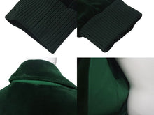Load image into Gallery viewer, 極美品 GUCCI × adidas グッチ アディダス シェリーライン ベロア トラックジャケット グリーン 691782 XJEKT パッチ ロゴ ゴールド金具 サイズS 中古 4c075514