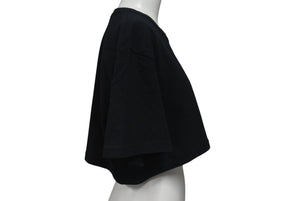 極美品 Alexander Wang アレキサンダーワン クロップドTシャツ フロントポケット コットン ブラック 1CC2221635 中古 4c075519