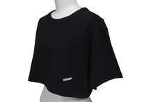 Load image into Gallery viewer, 極美品 Alexander Wang アレキサンダーワン クロップドTシャツ フロントポケット コットン ブラック 1CC2221635 中古 4c075519