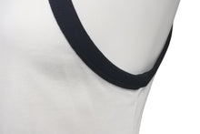 Load image into Gallery viewer, courreges クレージュ ロゴ キャミソール ホワイト ブラック コットン 323JDE048 タンクトップ パッチ サイズS 美品 中古 4c075526