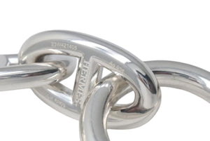 新品未使用 HERMES エルメス シェーヌダンクルGM ブレスレット シルバー Ag925 フランス製 14コマ 80.3g 中古 4c075531
