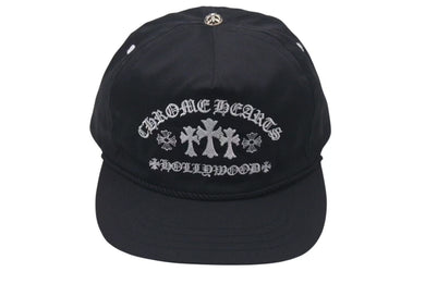 新品未使用 CHROME HEARTS クロムハーツ GAS STATION KING TACO 3 セメタリ―クロス トラッカーキャップ ブラック 中古 4c075540