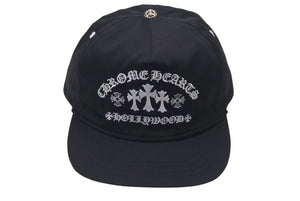 新品未使用 CHROME HEARTS クロムハーツ GAS STATION KING TACO 3 セメタリ―クロス トラッカーキャップ ブラック 中古 4c075540