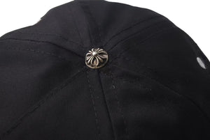 新品未使用 CHROME HEARTS クロムハーツ GAS STATION KING TACO 3 セメタリ―クロス トラッカーキャップ ブラック 中古 4c075540