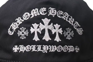 新品未使用 CHROME HEARTS クロムハーツ GAS STATION KING TACO 3 セメタリ―クロス トラッカーキャップ ブラック 中古 4c075540