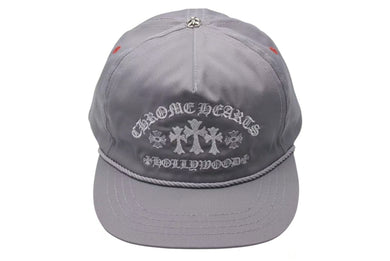 新品未使用 CHROME HEARTS クロムハーツ GAS STATION KING TACO 3 セメタリ―クロス トラッカーキャップ グレー 中古 4c075541