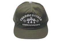 Load image into Gallery viewer, 新品未使用 CHROME HEARTS クロムハーツ GAS STATION KING TACO 3 セメタリ―クロス トラッカーキャップ カーキ 中古 4c075542