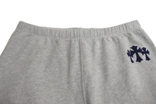 Load image into Gallery viewer, CHROME HEARTS クロムハーツ スウェットパンツ CHクロス フロッキープリント グレー コットン ポリエステル L 中古 4c075543