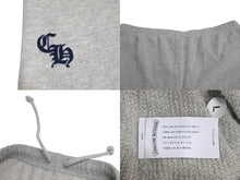 Load image into Gallery viewer, CHROME HEARTS クロムハーツ スウェットパンツ CHクロス フロッキープリント グレー コットン ポリエステル L 中古 4c075543