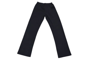 新品同様 CHROME HEARTS クロムハーツ スウェットパンツ CHロゴ トリプルクロス フロッキーパッチ ブラック サイズXS 中古 4c075546