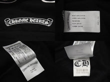 Load image into Gallery viewer, 新品未使用 CHROME HEARTS クロムハーツ スウェット トレーナー サイズXL 新型 ホースシュー フローラル ブラック コットン 中古 4c075547