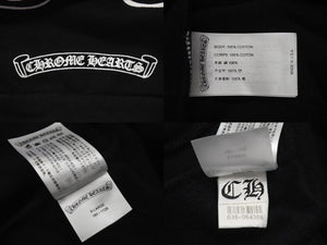 新品未使用 CHROME HEARTS クロムハーツ スウェット トレーナー サイズXL 新型 ホースシュー フローラル ブラック コットン 中古 4c075547