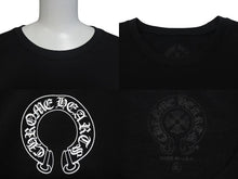 Load image into Gallery viewer, 新品未使用 CHROME HEARTS クロムハーツ スウェット トレーナー サイズXL 新型 ホースシュー フローラル ブラック コットン 中古 4c075547
