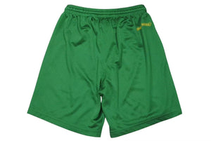 新品未使用 ChromeHearts クロムハーツ SHORTUVARSITY CHプリントメッシュハーフパンツ グリーン イエロー サイズM 4c075554