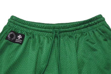 Load image into Gallery viewer, 新品未使用 ChromeHearts クロムハーツ SHORTUVARSITY CHプリントメッシュハーフパンツ グリーン イエロー サイズM 4c075554