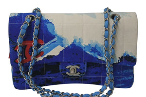 極美品 CHANEL シャネル A18987 激レア サーフライン マトラッセチェーンショルダーバッグ 中古 4c075561