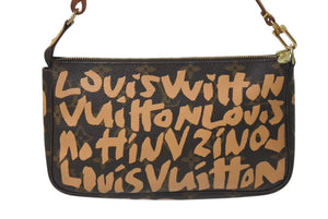 LOUIS VUITTON ルイヴィトン ポシェットアクセソワ―ル アクセサリーポーチ M92193 モノグラム グラフィティ PVC 中古 4c075562