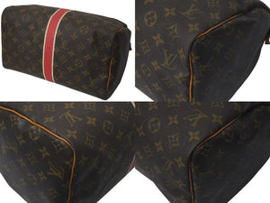 LOUIS VUITTON ルイヴィトン スピーディ30 ハンドバッグ イニシャル M59032 モノグラム ブラウン PVC ゴールド金具 美品 中古 4c075563