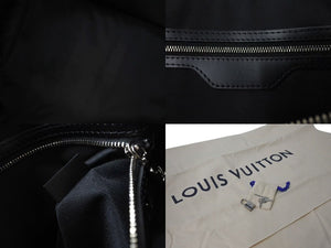 LOUIS VUITTON ルイヴィトン アルプス キーポル バンドリエール45 ボストンバッグ ダミエグラフィット N40043 ブラック PVC レザー シルバー金具 中古 4c075564