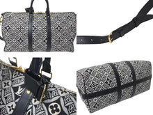 Load image into Gallery viewer, 極美品 LOUIS VUITTON ルイヴィトン SINCE1854 キーポル バンドリエール45 ボストンバッグ M57304 ジャガードキャンバス ゴールド金具 中古 4c075564