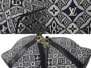 極美品 LOUIS VUITTON ルイヴィトン SINCE1854 キーポル バンドリエール45 ボストンバッグ M57304 ジャガードキャンバス ゴールド金具 中古 4c075564