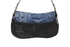Christian Dior クリスチャンディオール ワンショルダーバッグ トロッター ダブルサドル デニム RU0071 美品 中古 4c075566