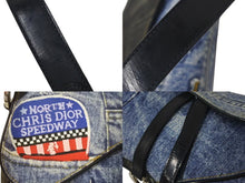 Load image into Gallery viewer, Christian Dior クリスチャンディオール ワンショルダーバッグ トロッター ダブルサドル デニム RU0071 美品 中古 4c075566