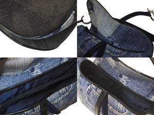 Christian Dior クリスチャンディオール ワンショルダーバッグ トロッター ダブルサドル デニム RU0071 美品 中古 4c075566