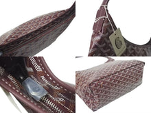 Load image into Gallery viewer, 新品未使用 GOYARD ゴヤール ボエム ホーボー バッグ トートバッグ ブラック ボルドー PVC レザー BOHEMEPMLTY01CL01P シルバー金具 中古 4c075568