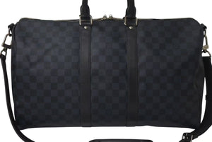 LOUIS VUITTON ルイヴィトン キーポル バンドリエール 45 ボストンバッグ 2WAY ダミエコバルト N41349 美品 中古 4c075572
